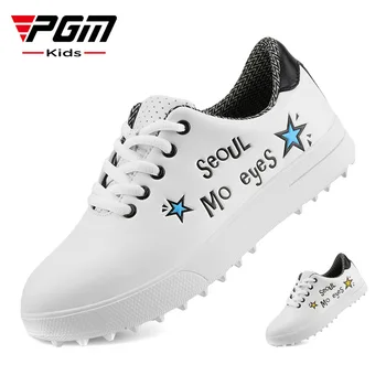 Детски спортни обувки за голф PGM, водоустойчиви и дишащи обувки с принтом за момчета и момичета