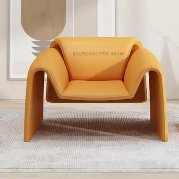 Диван-стол-Леко луксозно същества творческа дизайнерско кресло за отдих, проста минималистичная всекидневна, италиански стол с тигровым раци или