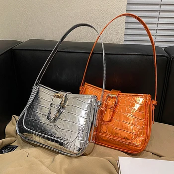 Дизайнерска дамска чанта ярки цветове, новост 2023, дамска чанта, модерна чанта-месинджър, женствена чанта през рамо, чанта за подмишниците