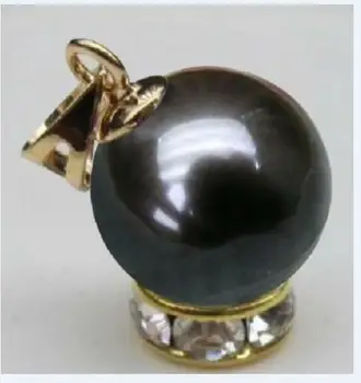ЕСТЕСТВЕНО колие От таитянского черната перла АААА 9 мм 18