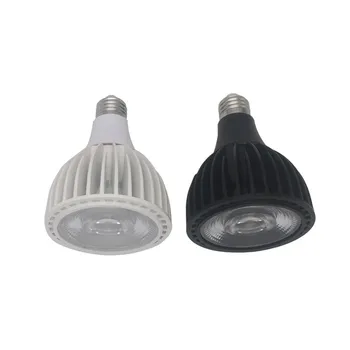 Затемняемая 10 W 15 W И 25 W PAR20 PAR30 PAR38 COB Лампа за Прожектор E27 Лампа за Вътрешно Осветление AC110-240V Черно/Бял Корпус Безплатна Доставка
