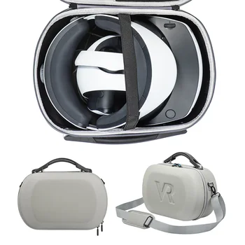 Защитен калъф кутия за PS VR2 Калъф за носене с пагон Пътна чанта за съхранение на аксесоари 