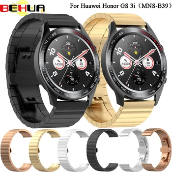 Каишка за часовник BEHUA за Huawei Honor GS 3i MNS B39 Smartwatch, разменени стоманена гривна, въжета Correa, каишка за часовници, Аксесоари за колан