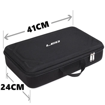 Квадратна кутия от EVA с твърда черупка, чанта 41 * 24 * 9 см, Порести Противоударная Кутия за аксесоари за въдици, Многофункционална чанта за съхранение на открито