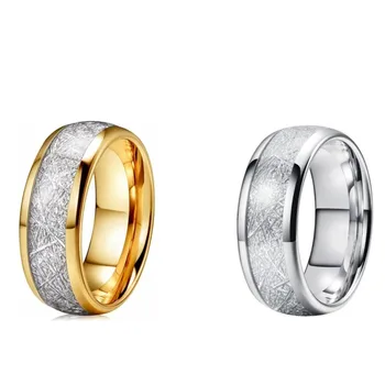 Класически мъжки пръстени от неръждаема стомана, изискани модни бижута, Сватба сватбени персонализирани подаръци за рожден Ден, за жените, Аксесоари