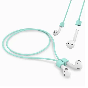 Магнитен Анти-изгубен силикон титуляр за слушалки, кабел за Apple, за AirPods, безжични Bluetooth слушалки, сменящи се на ремък, кабел, шнур