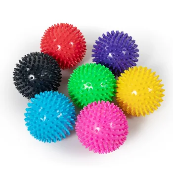 Масажна топка за йога 7,5 см/9 см, плантарна топката таралеж, PVC, топка за фитнес, многоцветен топка за отпускане на мускулите