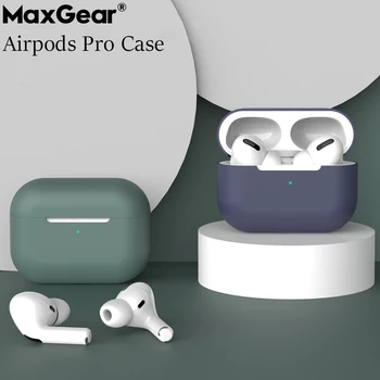 Мек силиконов калъф за слушалки Apple Airpods Pro, монофонични калъф Air Шушулките на Луксозни 2020, оригинални аксесоари за защита на основата на