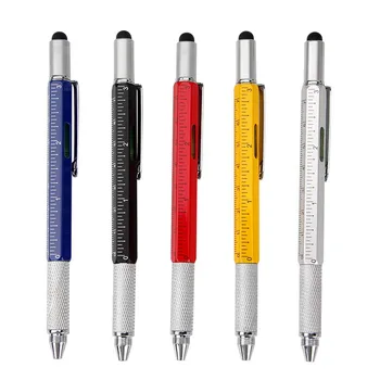 Многофункционална standalone, маркировъчна дръжка 7 In1, химикалка писалка с набор, отвертка, писалка за сензорен екран, алкохол, нивото на