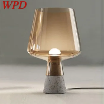 Модерен дизайн, настолна лампа WPD E27, мрамор настолна лампа, домашен led декоративна лампа за фоайе, дневна, офис, спалня