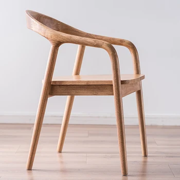 Модерни столове за всекидневна, с акцент в скандинавски стил, Луксозни Столове За Спални, Дървени Офис комплекти Градински мебели Sillas De Comedor WYH