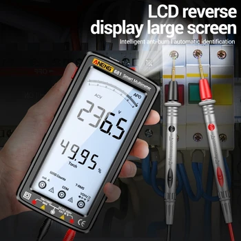 Мултицет AC-DC Напрежение-Ток, Съпротивление, Капацитет, диод, NCV, Hz-тестер, дисплей с подсветка, дигитален температурен сензор