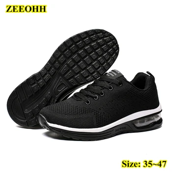 Мъжки маратонки за бягане на въздушна възглавница, дишаща удобни мъжки дамски спортни обувки, нескользящие мъжки маратонки за фитнес, Размер на 35 ~ 47