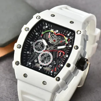 Мъжки часовници, Луксозни часовници rm Ежедневни мъжки часовник с автоматичен календар Спортни кварцов хронограф kis