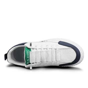 Мъжко Пролетно-лятна Дишаща Новост 2023 г., Когато Парусиновая Обувки на Една Крачка, Универсална Спортни Обувки Forrest Gump Little White Shoe Trend