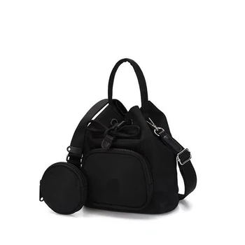 Найлонова чанта-торба на съвсем малък, дизайнерски дамски чанти, ежедневни, 2 чанти/комплект, чанта през рамо за жени, 2023, мини чанта-клатч