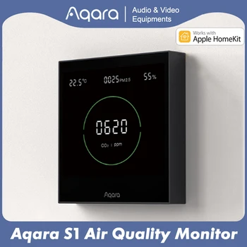 НОВ Панел за Мониторинг на Качеството на Въздуха Aqara S1 Ненасочено Мониторинг на Температурата и Влажността на Въздуха CO2 ФПЧ2.5 За приложения Homekit Aqara Home