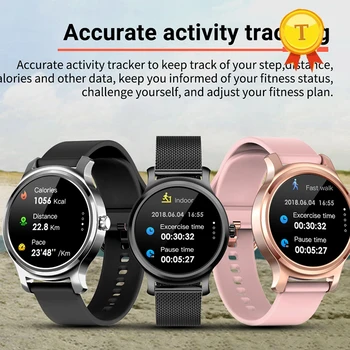 Нов Прием на BT Call Relogio Смарт часовници-гривни за Жени, наблюдение на сърдечната честота, следи кръвното налягане, смарт часовник-телефон за ios и Android
