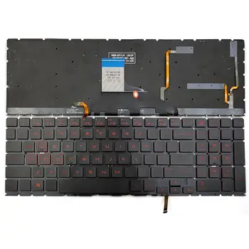 Новата клавиатура за лаптоп HP Omen 15-DC1000 15-DC1052NR 15-DC1054NR 15-DC1058WM 15-DC1069WM 15-DC1088WM с червена подсветка на САЩ