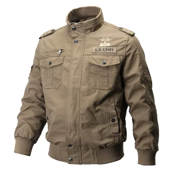 Нови маркови якета в стил милитари, мъжки есенното яке-бомбер армейского пилот, мъжки windbreakers на военно-въздушните сили, тактически военни якета