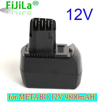 Оригинална Батерия за електрически инструменти 12V 9800Ah Ni-MH за METABO 6.02151.50 BZ12SP BS 12 SP, BSZ 12, BZ 12 SP, ЕСП 12, ULA96