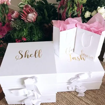 Персонални скоростна благодарност за по-добър човек, подаръчни кутии за младоженеца, фолио, от розово злато, парти по случай рождения ден на， Всеки Текст, индивидуална сватбена кутия