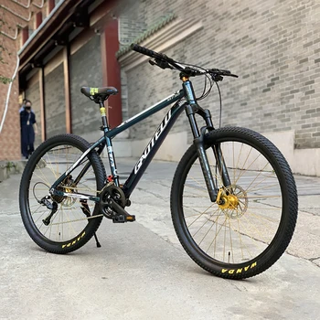 Планински велосипед МТВ 27,5 Инчов вилица с въздушно окачване Евтини мотори с безплатна доставка в комплект алуминиеви рамка за деца и възрастни