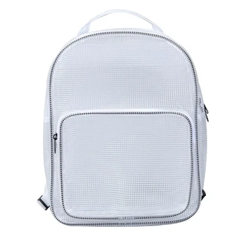 Прозрачен раница за работен лаптоп, сверхпрочная училищна чанта за книги, прозрачен PVC за работа в чиста стая, на работното място в колежа