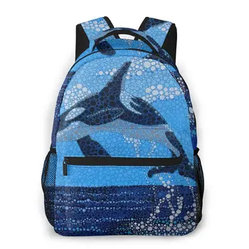 Раница Orca Кит, ученически чанти, ежедневни чанта на рамото за момичета, пътни чанти