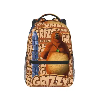Раници за детска колекция Grizzy And The Lemmings, преносими ежедневни чанти, училищна чанта, подаръци за студенти