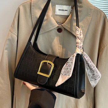 Реколта дамски дизайнерска чанта през рамо 2023, Нови луксозни чанти от висококачествена изкуствена кожа, дамски чанти-тоут, прости малки чанти