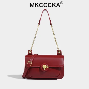 Реколта квадратни чанти за жени, чанта през рамо, дамски чанти на рамо, Простотата на модерния дизайн, дамски чанта