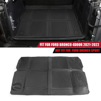 Рифмующийся Черно килимче За Пода на Задния Багажник, Комплект Уплътнения За Защита на Багаж, Автомобилни Аксесоари, От TPE, Подходящи и За Ford Bronco 2021 2022, 4 Врати