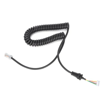 Ръчен микрофон, кабел Компактен подмяна на микрофонного кабели от PVC Hnad за Yaesu MH‑48A6J