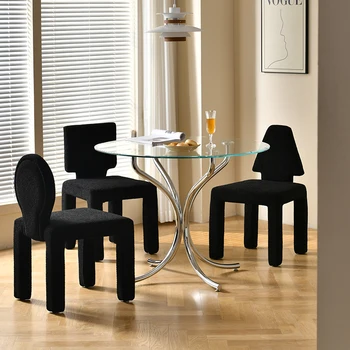 Скандинавските творчески трапезни столове Всекидневна, столче за грим от борова дървесина, домакински кухня, модерен и лесен за хранене на стол, мебели за дома