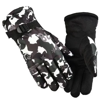 Ски ръкавици водоустойчиви топли зимни ръкавици Ръкавици за каране на сноуборд Ръкавици за езда на мотоциклет Зимни ветроупорен ръкавици за мъже и жени