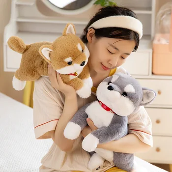 Сладка сладка малка кукла Shiba-ин плюшен играчка кукла с корема кученце детска възглавница успокояваща момиче парцал кукла