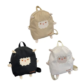 Училищен раница във формата на анимационни овце, модерен студентски големи чанти за книги, чанти за корейски, японски стил за момичета, женски случайни раница