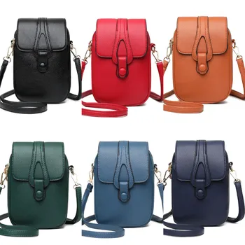 Чанти и калъфи за мобилни телефони от изкуствена кожа за жени, пролетни маркови чанти и портмонета в стил ретро, дамски чанти през рамо, опростен дизайн