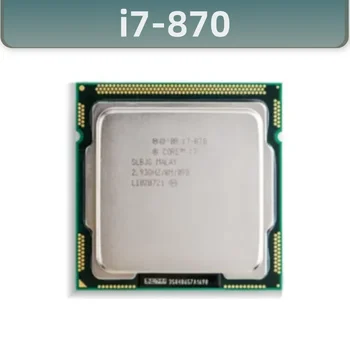 Четириядрен процесор Core I7-870 I7 870 2,9 Ghz, 8 М 95 W LGA 1156 Origianl 22 нанометра Тенис LGA1155 малайски 8 MB 1 MB