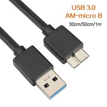 USB 3.0 Type A-USB3.0 Micro B Штекерный Кабел-адаптер Кабел за Синхронизация на Данни Кабел За Външен хард диск HDD Кабел за твърд диск