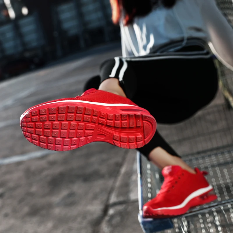 Мъжки маратонки за бягане на въздушна възглавница, дишаща удобни мъжки дамски спортни обувки, нескользящие мъжки маратонки за фитнес, Размер на 35 ~ 47